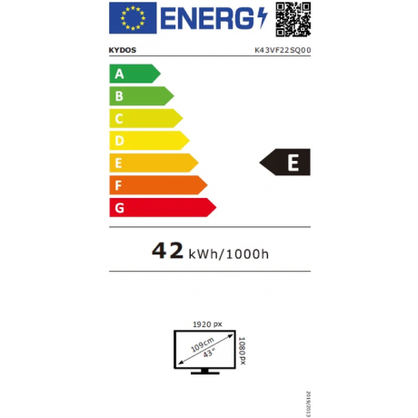 KYDOS K43VF22SQ00 Τηλεόραση 43" QLED